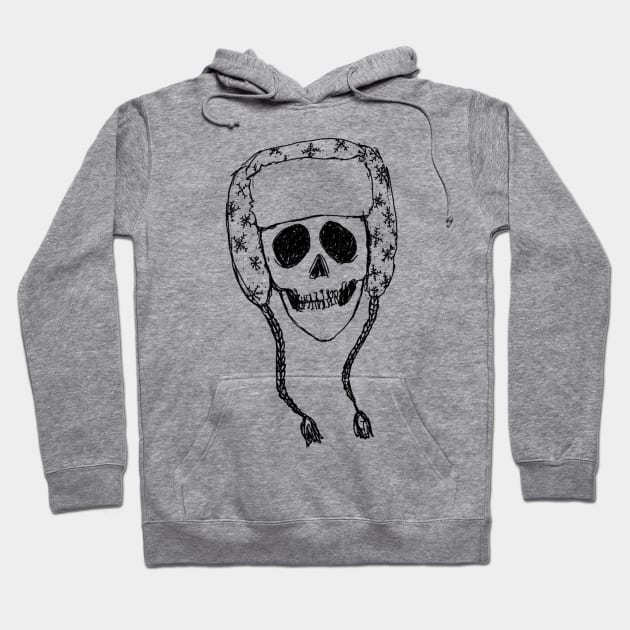 snow skull Hoodie by SpiritedHeart